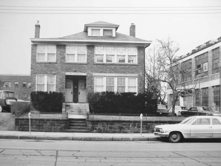 The Hallers built this apartment building on Washington Road between Academy and Shady Drive West