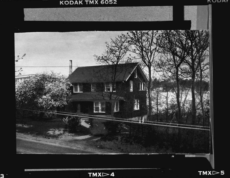 The B.K. Elliott home at 33 Castle Shannon Drive. The house was later torn down;  Mellon Middle School parking lot now is in this space. Undated