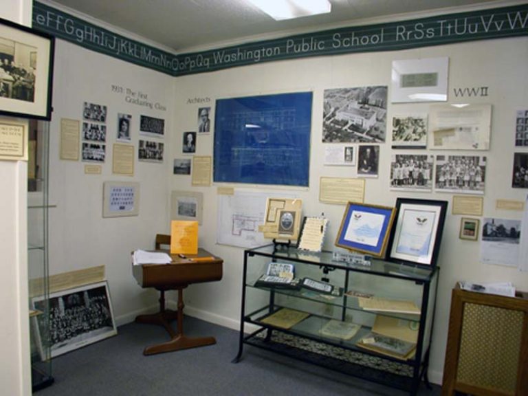 "Washington Public School: 1921-1910" exhibit ran May 7, 2010 to Labor Day 2010